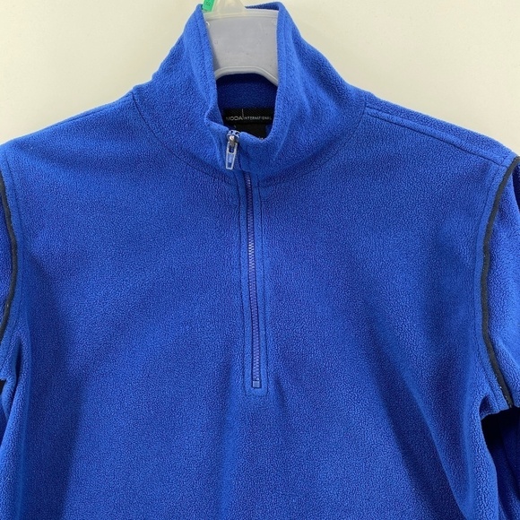 Moda International Shirt Women's Medium Purple Long Sleeve 1/4 Zip Fleece Ski - Picture 2 of 10